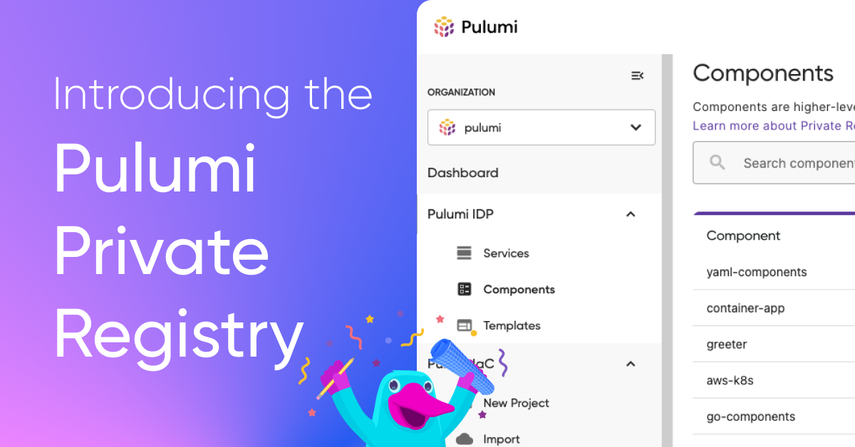 Pulumi Private Registry: The Source of Truth for Golden Paths