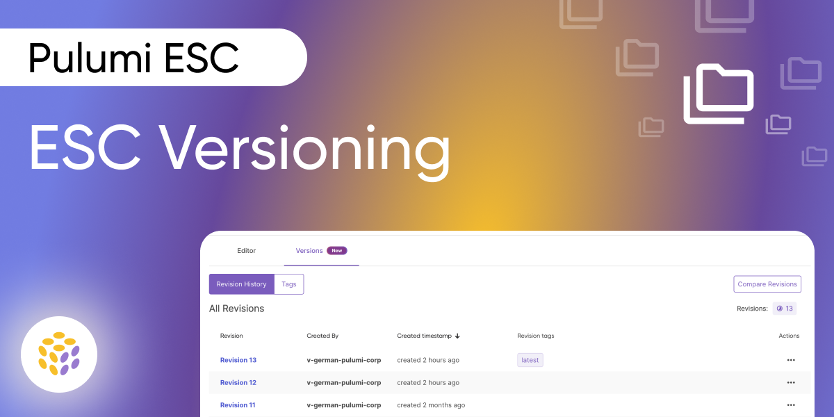 Unveiling Pulumi ESC Versioning: Manage Secrets and Deployments with Confidence