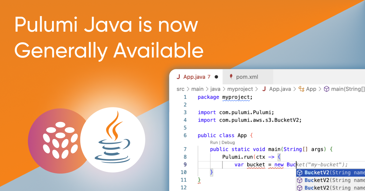 Pulumi Java is Now Generally Available
