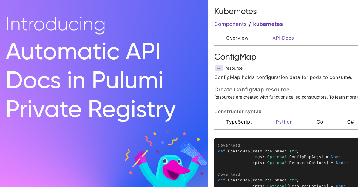 Introducing Automatic API Docs in Private Registry