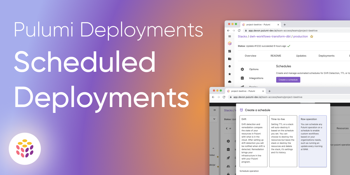 Pulumi Launches Scheduled Deployments: Automate Recurring Workflows