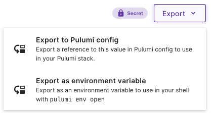 “Screenshot of Exporting configurations”
