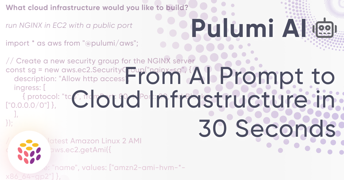 From AI Prompt to Cloud Infrastructure in 30 Seconds