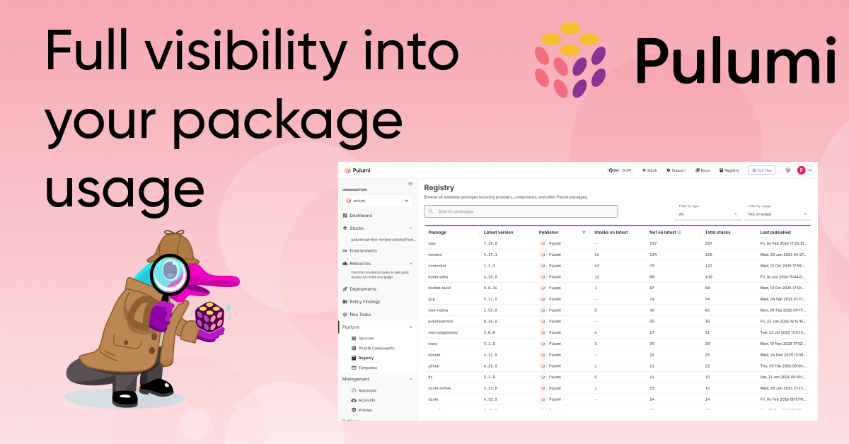 Registry usage insights: know which stacks run which versions