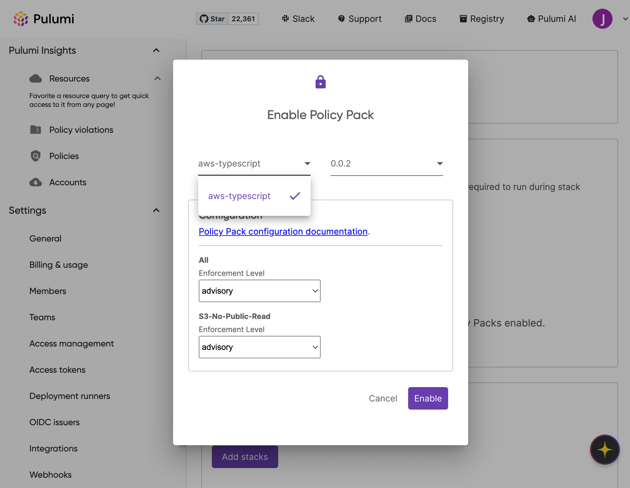 Insights Policies - New Policy Pack