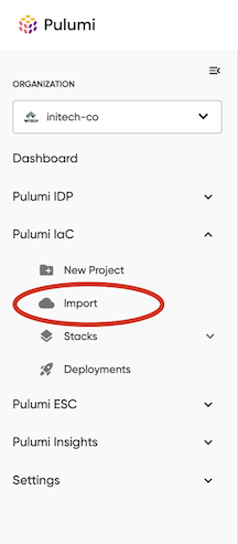 Pulumi Import
