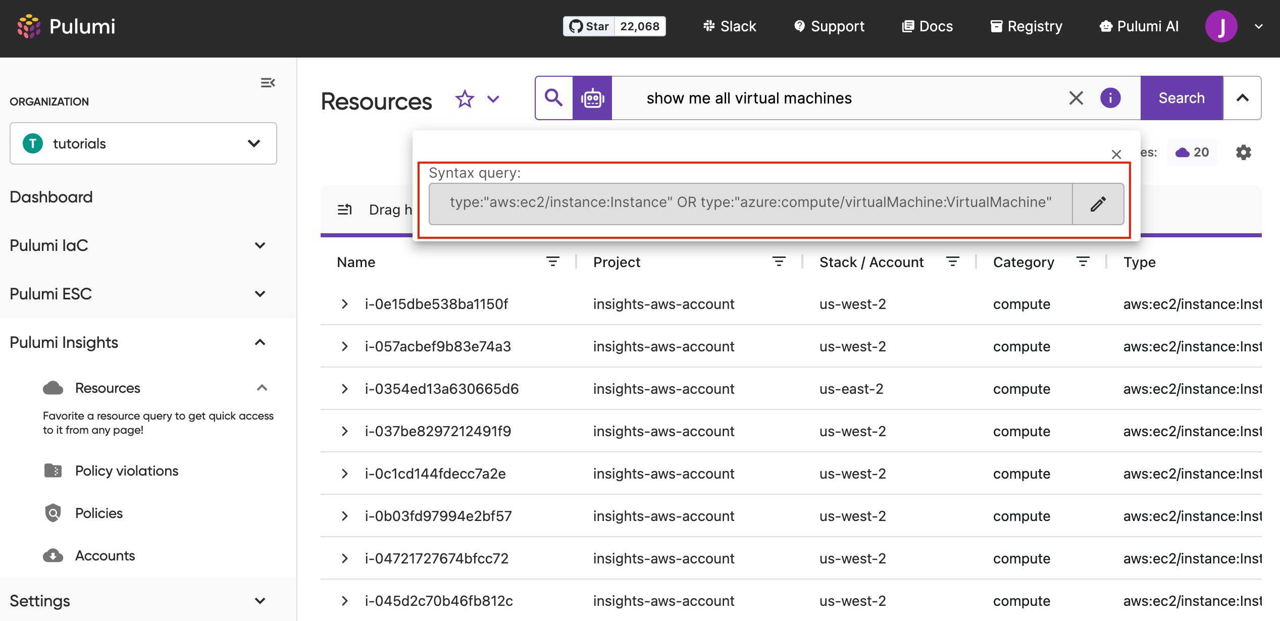 Insights Explorer Ai assist vm